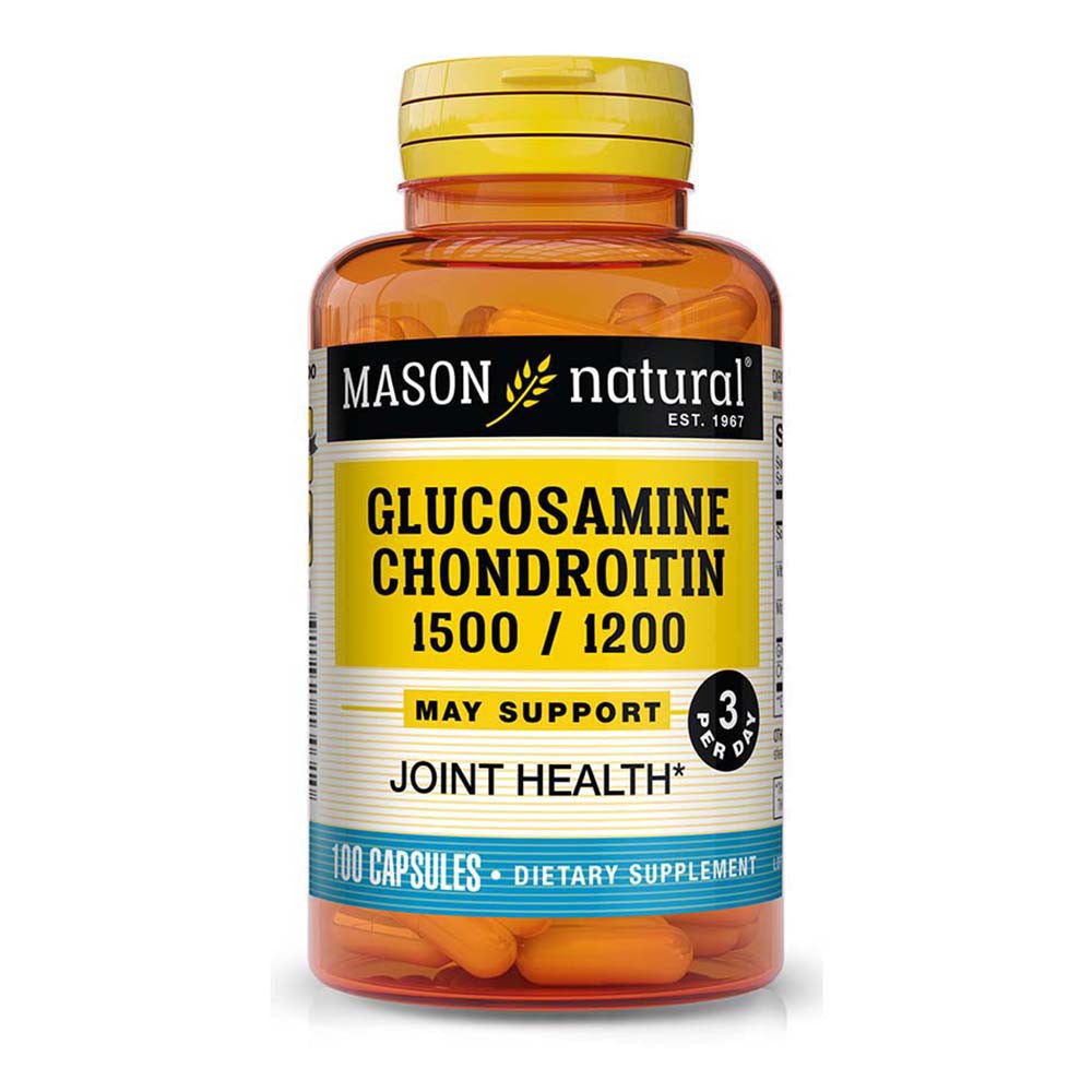 Mason Natural Glucosamine Chondroitin 1500/1200 Maximum Strength Capsules - 100 Ea